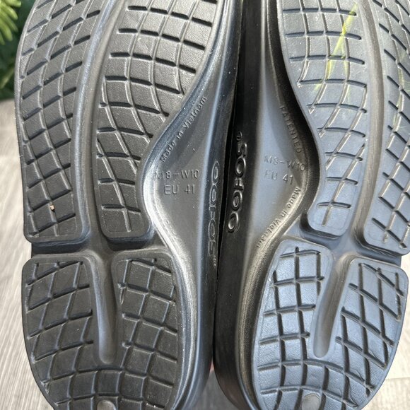 OOFOS OOahh Gray Camo Sport Flex Recovery Slip On Slide Sandals Men 8 Women 10 main image 4
